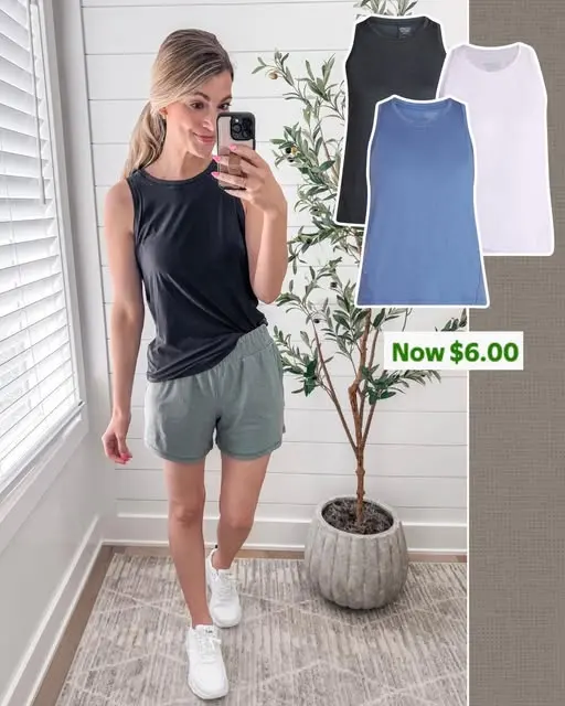 $6 athletic tanks — photo from Chloe Webb's Chloe's Closet post
