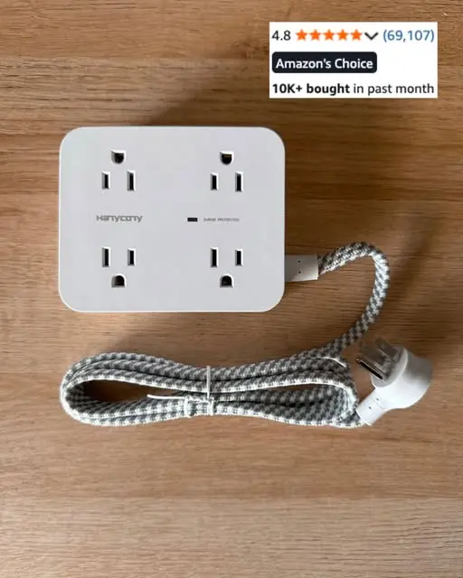 The reviews speak for themselves 👏🏼👏🏼 if you could use a power strip, this one is… — photo from Chloe Webb's Chloe's Closet post