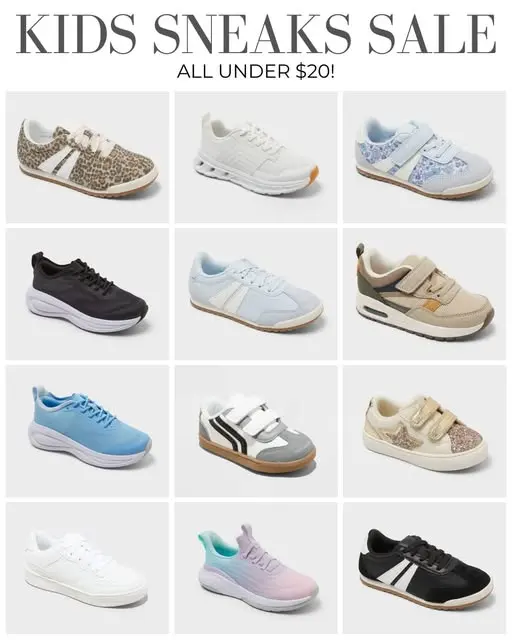 πππΌ Get your kids sneakers under $20 β photo from Chloe Webb's Chloe's Closet post
