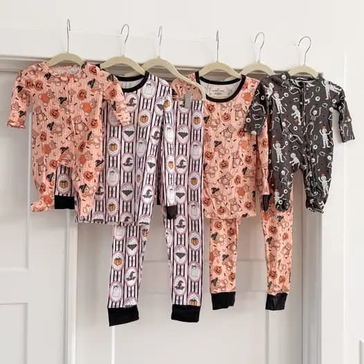 Quite possibly the cutest Halloween pajamas Iβve seen π₯Ήπ I got the orange bear jammiesβ¦ β photo from Chloe Webb's Chloe's Closet post
