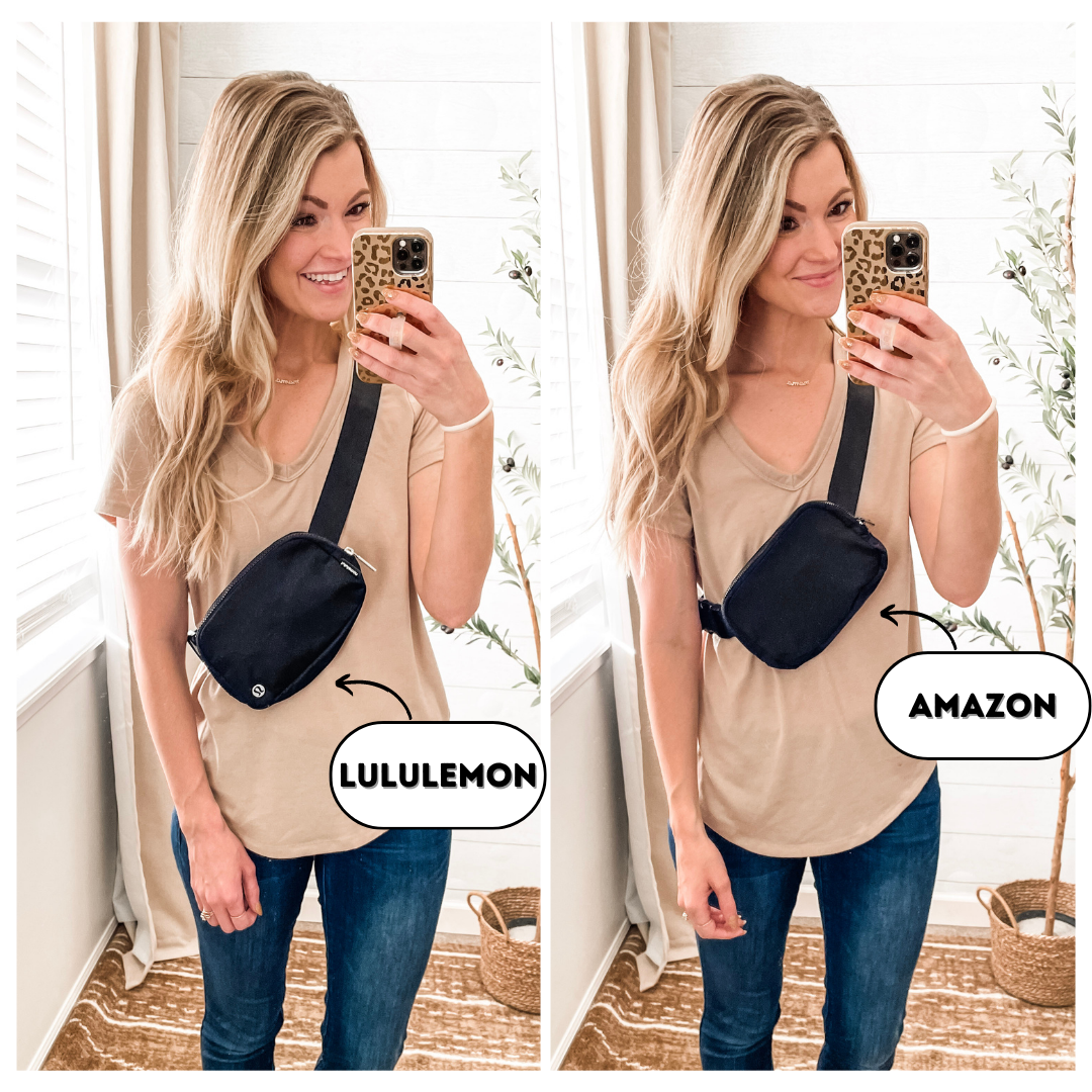 Lululemon Everywhere Belt Bag Large - Dupe & Alternative Bag Comparison -  Waist and Cross-body Style 